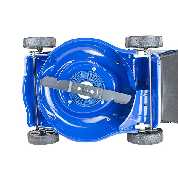 Hyundai 40V 17" Cordless Lawn Mower – Steel Deck, Hand Push, 3-in-1 - With 4Ah Battery and Charger (HY42-E40(P))