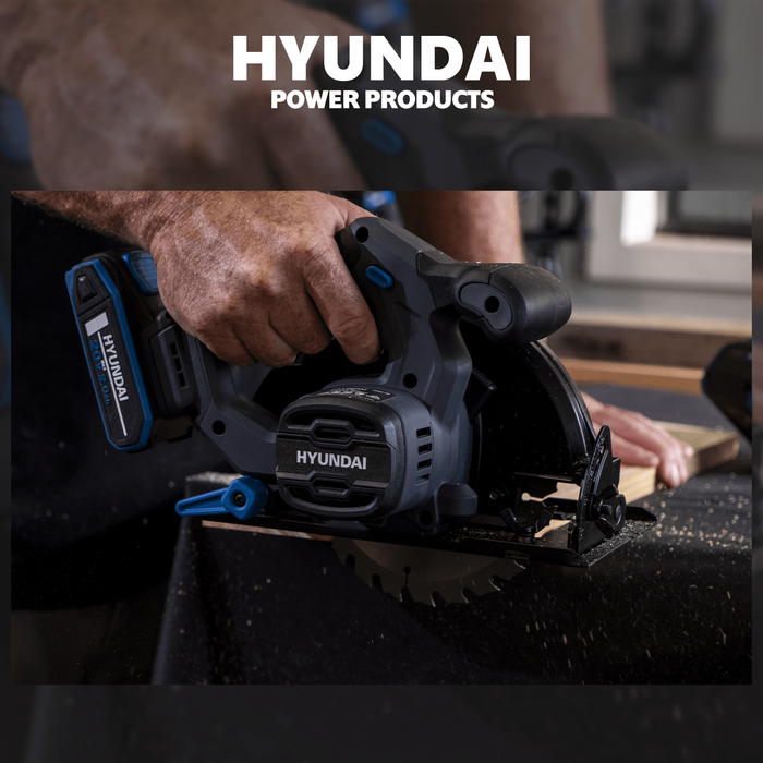 Hyundai Power 3 Piece Kit - Impact Driver, Circular Saw & Jig Saw + 4Amp Battery + Charger