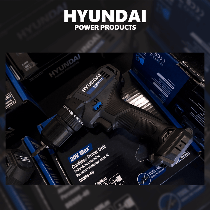 Hyundai Power 4 Piece Kit - Hammer Drill + Impact Driver + Jig Saw + Blower + 1 x 2Amp Battery and Charger ( HPK003 )