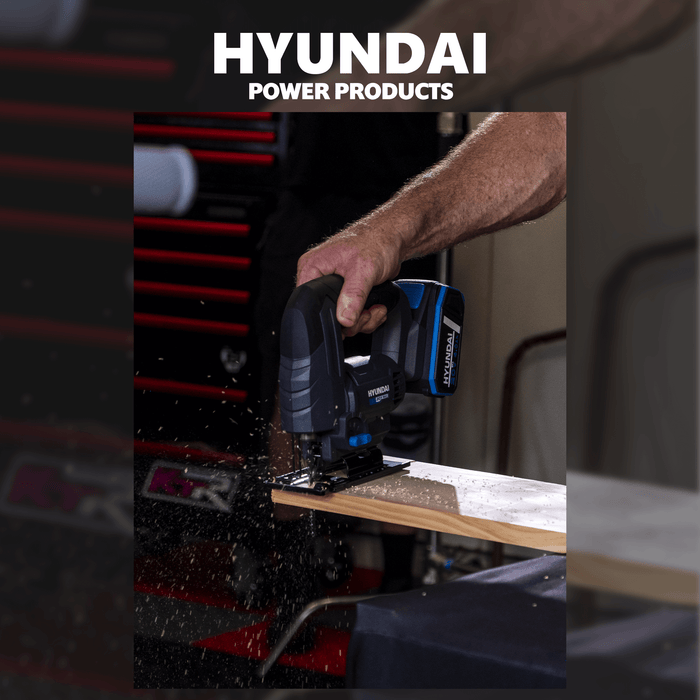 Hyundai Power 4 Piece Kit - Hammer Drill + Impact Driver + Jig Saw + Blower + 1 x 2Amp Battery and Charger ( HPK003 )