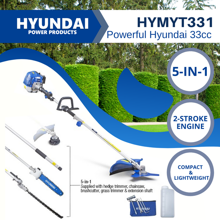 Hyundai 33cc Multifunction Petrol Garden Tool Set | HYMT331