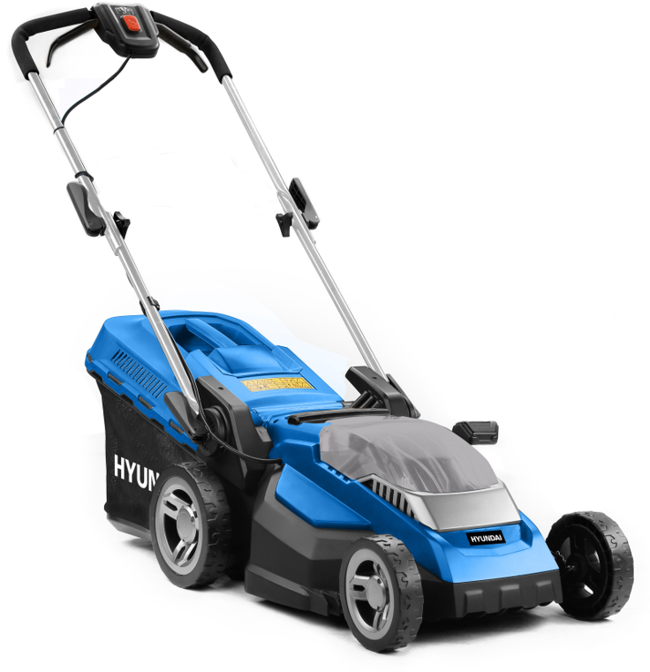 Hyundai cordless powered lawn best sale mower 38cm